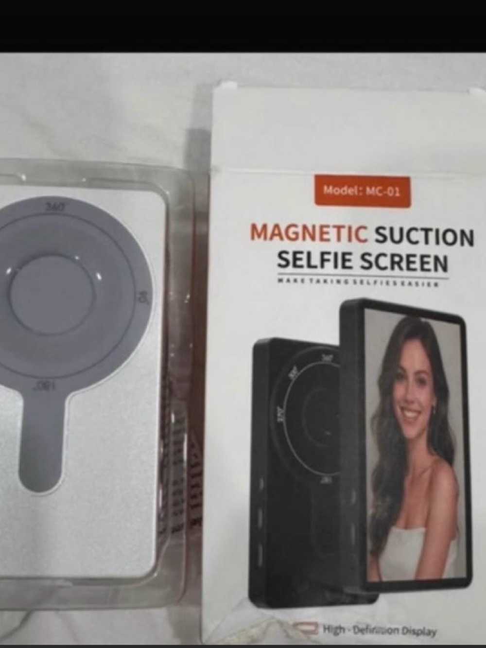 Magnetic Suction Selfie Screen - Gray